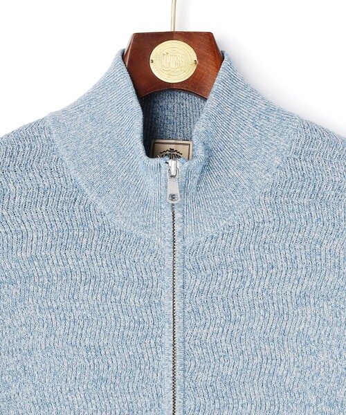 J.PRESS(ジェイプレス)の「【麻のように涼しい】ギマコットンフルジップ カーディガン(カーディガン/ボレロ・メンズ・ライトグレー系/ネイビー系/サックスブルー系/ベージュ系・X-LARGE/LARGE/MEDIUM)」の22枚目の写真