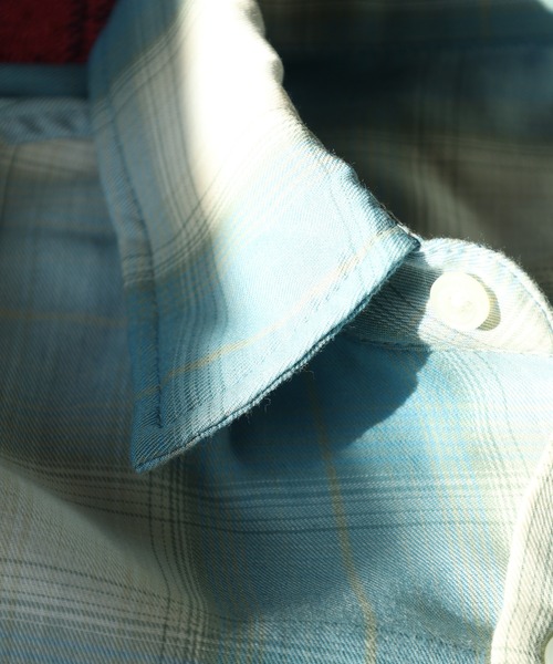 SUGGESTION（サジェッション）の「SUGGESTION 先染め RG長袖シャツ（シャツ/ブラウス・メンズ・ブラック系/ホワイト/チャコールグレー/ブルー/ブラック/アイボリー・M/L/LL）」の21枚目の写真