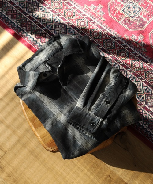 SUGGESTION（サジェッション）の「SUGGESTION 先染め RG長袖シャツ（シャツ/ブラウス・メンズ・ブラック系/ホワイト/チャコールグレー/ブルー/ブラック/アイボリー・M/L/LL）」の14枚目の写真