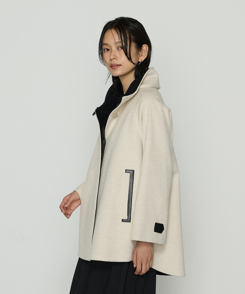 K.T KIYOKO TAKASE（キヨコタカセ）の「〔 Sサイズ 〕 アンゴラウール ・Aラインショートコート（その他アウター・レディース・キナリ・5号）」の22枚目の写真