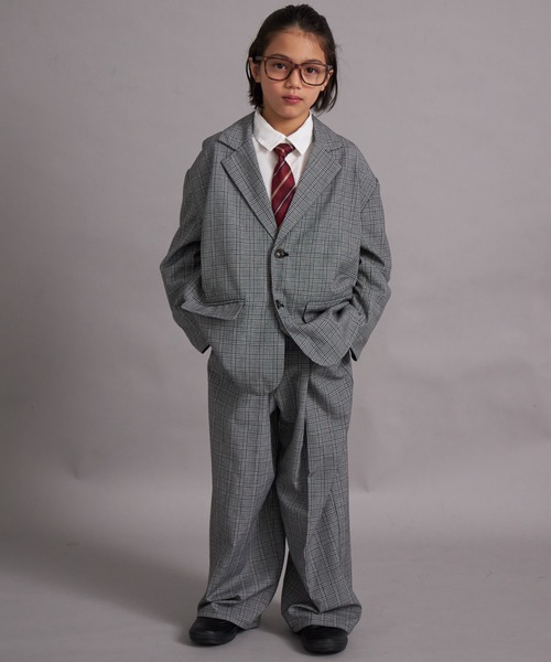 PAIRMANON STREET（ペアマノンストリート）の「【オケージョン対応】テーラードジャケット セットアップ【PAIRMANON STREET】（スーツセット・キッズ・グレー/ブラック・100/110/120/130/140/150/160）」の13枚目の写真