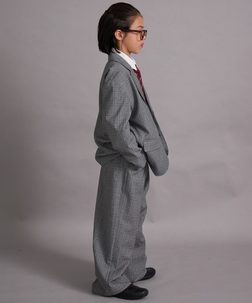 PAIRMANON STREET（ペアマノンストリート）の「【オケージョン対応】テーラードジャケット セットアップ【PAIRMANON STREET】（スーツセット・キッズ・グレー/ブラック・100/110/120/130/140/150/160）」の14枚目の写真