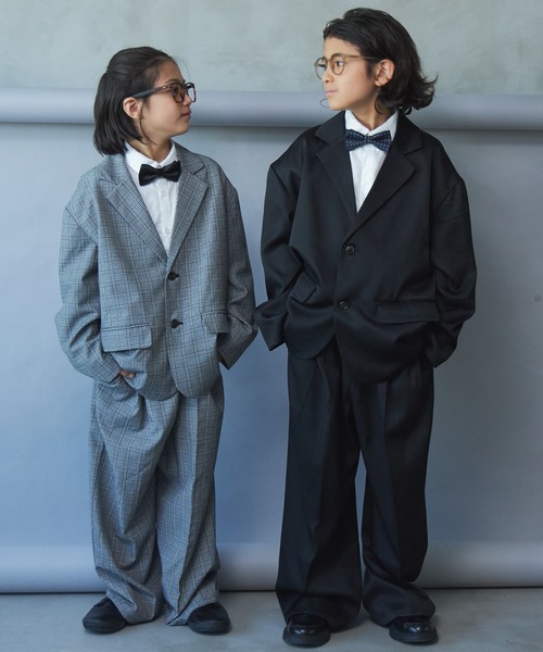 PAIRMANON STREET（ペアマノンストリート）の「【オケージョン対応】テーラードジャケット セットアップ【PAIRMANON STREET】（スーツセット・キッズ・グレー/ブラック・100/110/120/130/140/150/160）」の20枚目の写真