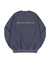 EXCURSE（エクスカース）の「ガーメントダイオーバーサイズスウェットピグメント（起毛）ネイビー（スウェット）」