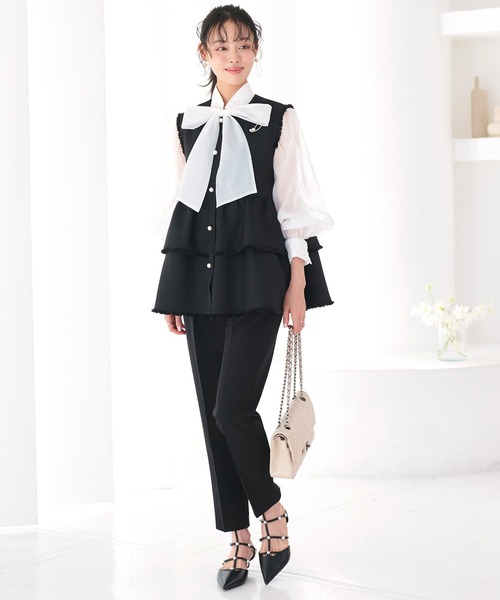 RUIRUE BOUTIQUE 美シルエット ツィード セットアップツーピース ルイルエブティック RUIRUE BOUTIQUE 【選べるスカートシルエット