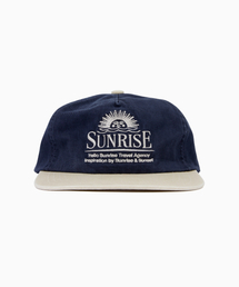 HELLO SUNRISE | Washed Horizon Relaxed Fit 5P Cap_Navy & Cream(キャップ)