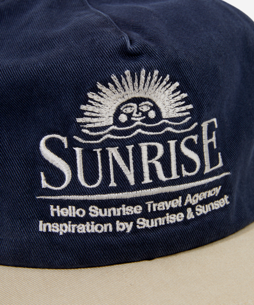 HELLO SUNRISE（ハローサンライズ）の「Washed Horizon Relaxed Fit 5P Cap_Navy & Cream（キャップ・レディース・ネイビー・OS）」の3枚目の写真