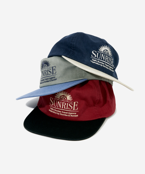 HELLO SUNRISE（ハローサンライズ）の「Washed Horizon Relaxed Fit 5P Cap_Navy & Cream（キャップ・レディース・ネイビー・OS）」の6枚目の写真