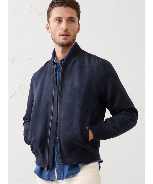 BANANA REPUBLIC FACTORY STORE ヴィーガン スエード ボンバー
