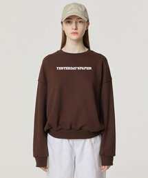 NCOVER（エヌカバー）の「YESTERDAYS PAPER LOGO SWEATSHIRT-BROWN（スウェット）」
