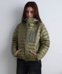 MILLO WOMEN（ミロウーマン）の「ライトフードダウンジャケット [カーキ]（ダウンジャケット/コート）」