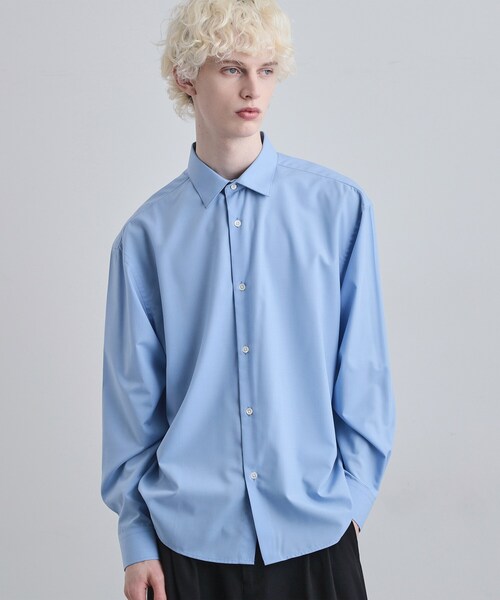 tk.TAKEO KIKUCHI（ティーケータケオキクチ）の「TRレギュラーカラーシャツ（ビジネスシャツ・メンズ・ブラック/ブルー/ホワイト・02/03/01）」の3枚目の写真
