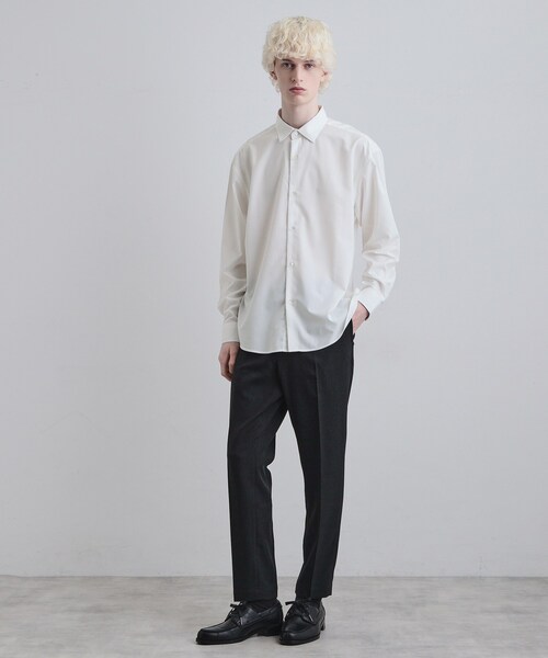 tk.TAKEO KIKUCHI（ティーケータケオキクチ）の「TRレギュラーカラーシャツ（ビジネスシャツ・メンズ・ブラック/ブルー/ホワイト・02/03/01）」の7枚目の写真