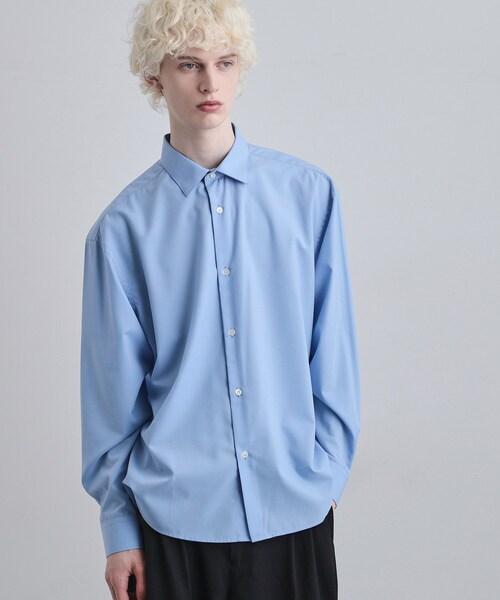 tk.TAKEO KIKUCHI（ティーケータケオキクチ）の「TRレギュラーカラーシャツ（ビジネスシャツ・メンズ・ブラック/ブルー/ホワイト・02/03/01）」の13枚目の写真