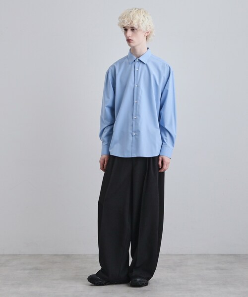 tk.TAKEO KIKUCHI（ティーケータケオキクチ）の「TRレギュラーカラーシャツ（ビジネスシャツ・メンズ・ブラック/ブルー/ホワイト・02/03/01）」の15枚目の写真