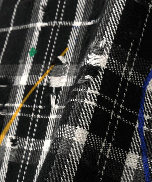 DANKE SCHON（ダンケシェーン）の「DankeSchon/ダンケシェーン/DAMAGE PAINT CHECK L/S SHIRTS（シャツ/ブラウス・メンズ・ブラック/ベージュ・M/L）」の17枚目の写真