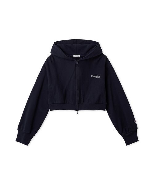 FRAY I.D（フレイアイディー）の「【FRAY I.D｜Champion】リバースウィーブショートフーディ（スウェット・レディース・オフホワイト/ピンク/ネイビー・F）」の12枚目の写真