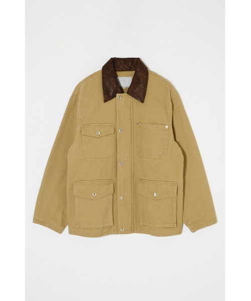 MOUSSY（マウジー）の「【26年SS新作】COTTON CHORE ジャケット（その他アウター・レディース・ライトブラック/グリーン系その他2/ベージュ・FREE）」の4枚目の写真