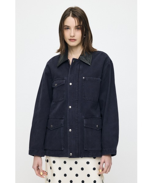 MOUSSY（マウジー）の「【26年SS新作】COTTON CHORE ジャケット（その他アウター・レディース・ライトブラック/グリーン系その他2/ベージュ・FREE）」の7枚目の写真