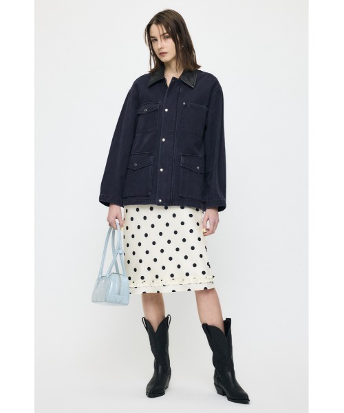 MOUSSY（マウジー）の「【26年SS新作】COTTON CHORE ジャケット（その他アウター・レディース・ライトブラック/グリーン系その他2/ベージュ・FREE）」の8枚目の写真