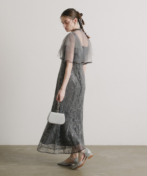 Dorry Doll（ドリードール）の「フラワーレースセットドレス（ドレス・レディース・グレイッシュベージュ/チャコール/グリーン・MEDIUM/SMALL/LARGE）」の16枚目の写真