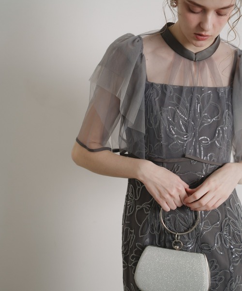 Dorry Doll（ドリードール）の「フラワーレースセットドレス（ドレス・レディース・グレイッシュベージュ/チャコール/グリーン・MEDIUM/SMALL/LARGE）」の19枚目の写真