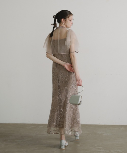 Dorry Doll（ドリードール）の「フラワーレースセットドレス（ドレス・レディース・グレイッシュベージュ/チャコール/グリーン・MEDIUM/SMALL/LARGE）」の22枚目の写真