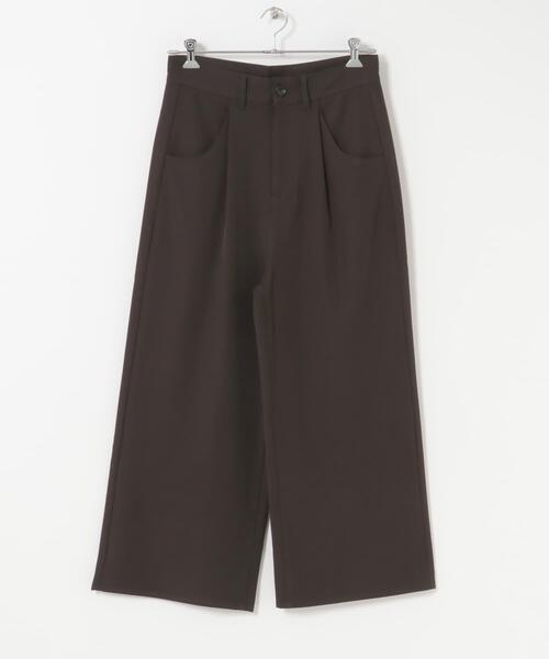 SENSE OF PLACE by URBAN RESEARCH（センスオブプレイスバイアーバンリサーチ）の「ラウンドポケットワンタックワイドスラックス（その他パンツ・メンズ・ブラウン/ネイビー・LARGE/MEDIUM）」の11枚目の写真