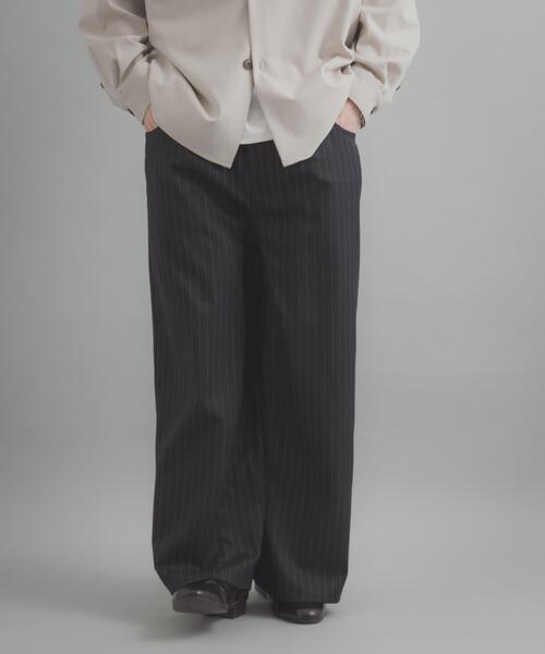 SENSE OF PLACE by URBAN RESEARCH（センスオブプレイスバイアーバンリサーチ）の「ラウンドポケットワンタックワイドスラックス（その他パンツ・メンズ・ブラウン/ネイビー・LARGE/MEDIUM）」の17枚目の写真