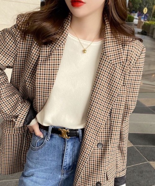 Beststore（ベストストア）の「ふんわり柔らかラウンドネック カットソーニットトップス（ニット/セーター・レディース・ホワイト/ブラック/ライトベージュ/ライトピンク/グレー/ベージュ・FREE）」の12枚目の写真