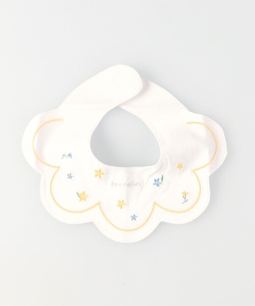 BRANSHES（ブランシェス）の「スカラップスタイ（スタイ/よだれかけ・キッズ・アイボリー/ピンク・FREE）」の3枚目の写真