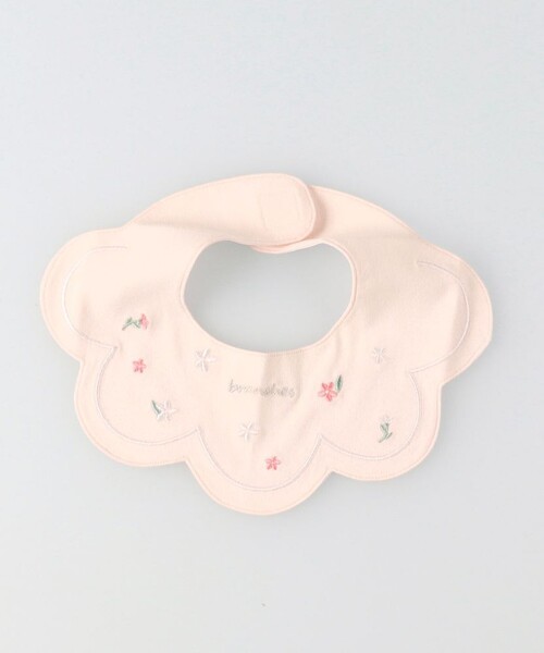 BRANSHES（ブランシェス）の「スカラップスタイ（スタイ/よだれかけ・キッズ・アイボリー/ピンク・FREE）」の9枚目の写真