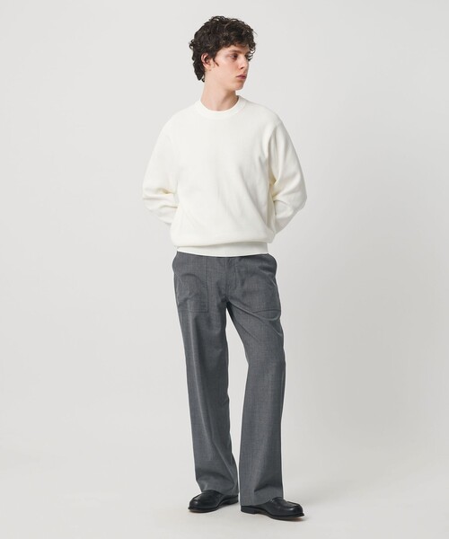 UNITED ARROWS(ユナイテッドアローズ)の「ウールトロピカル ファティーグ パンツ(その他パンツ・メンズ・グレー系/ネイビー・L/S/XL/M)」の3枚目の写真