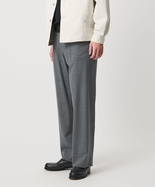 UNITED ARROWS(ユナイテッドアローズ)の「ウールトロピカル ファティーグ パンツ(その他パンツ・メンズ・グレー系/ネイビー・L/S/XL/M)」の5枚目の写真