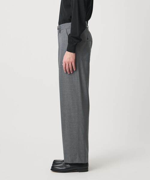 UNITED ARROWS(ユナイテッドアローズ)の「ウールトロピカル ファティーグ パンツ(その他パンツ・メンズ・グレー系/ネイビー・L/S/XL/M)」の12枚目の写真