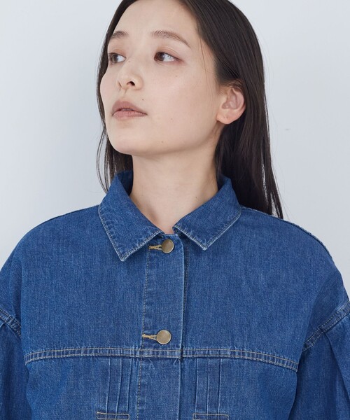 ADIEU TRISTESSE(アデュートリステス)の「ライトオンスデニムジャケット(デニムジャケット・レディース・ライトインディゴブルー/インディゴブルー・38)」の19枚目の写真