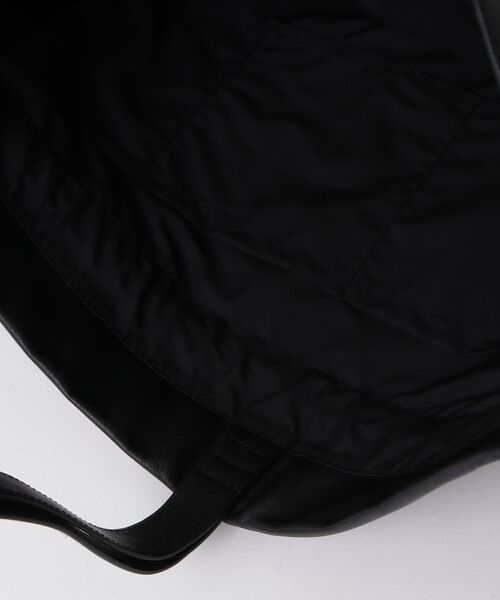 YArKA（ヤーカ）の「【YArKA/ヤーカ】real leather drawstring shoulder & backpack [bdbd5] / 巾着2wayナップサック（バックパック/リュック・レディース・ブラック・FREE）」の22枚目の写真