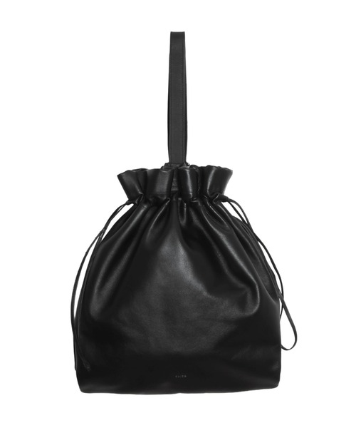YArKA（ヤーカ）の「【YArKA/ヤーカ】real leather drawstring shoulder & backpack [bdbd5] / 巾着2wayナップサック（バックパック/リュック・レディース・ブラック・FREE）」の8枚目の写真