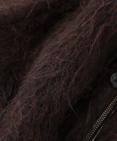 CAMIEL FORTGENS(カミエル フォートへンス)の「CAMIEL FORTGENS / カミエル・フォートヘンス CARDI-V JKT hairy wool(その他アウター・メンズ・チョコ・MEDIUM)」の6枚目の写真