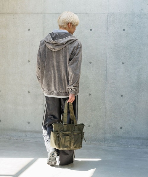 PBLIM（ページボーイリム）の「《UNISEX/まるでデニム見え！/紫外線カット/ストレッチ》マルデニZIPフーディ（パーカー・レディース・ブルー/ブラック・FREE）」の13枚目の写真