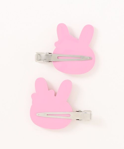KP DECO（ケーピーデコ）の「mimiちゃん ヘアクリップ（バレッタ/ヘアクリップ・キッズ・ピンク・FREE）」の2枚目の写真
