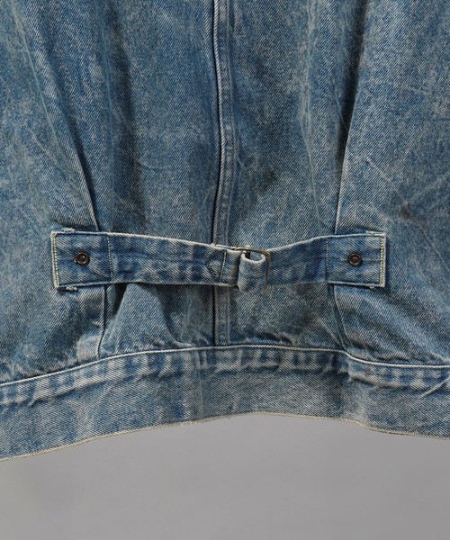 MAISON SPECIAL（メゾンスペシャル）の「《UNISEX》【Vintage Style Denim Fabric】Prime-Over Trucker Denim Jacket/【ヴィンテージスタイルデニム】プライムオーバートラッカージャケット【MAISON SPECIAL/メゾンスペシャル】■セットアップ対応■（デニムジャケット・メンズ・ブラック/ホワイト/ブルー・2/1/0）」の13枚目の写真