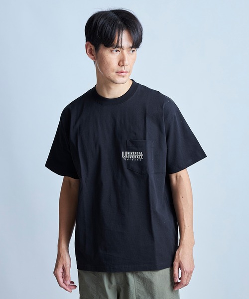 UNION STATION（ユニオンステーション）の「【UNIVERSAL OVERALL】別注 pocketTEE（Tシャツ/カットソー・メンズ・ブラック/ホワイト・M/L）」の12枚目の写真