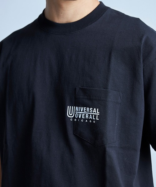 UNION STATION（ユニオンステーション）の「【UNIVERSAL OVERALL】別注 pocketTEE（Tシャツ/カットソー・メンズ・ブラック/ホワイト・M/L）」の7枚目の写真