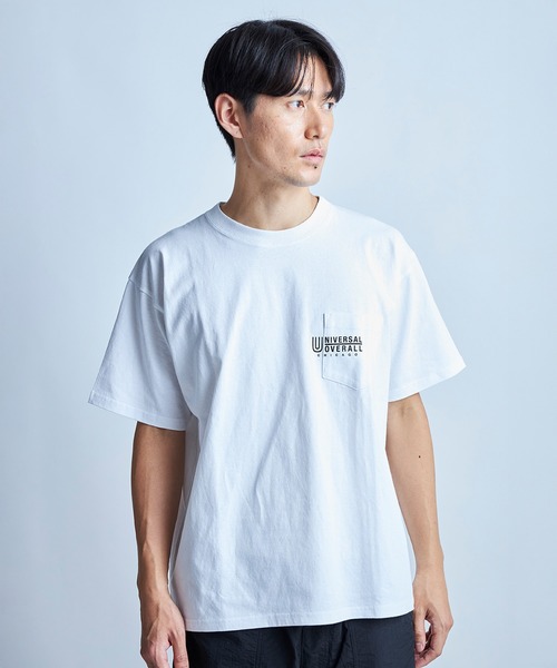 UNION STATION（ユニオンステーション）の「【UNIVERSAL OVERALL】別注 pocketTEE（Tシャツ/カットソー・メンズ・ブラック/ホワイト・M/L）」の3枚目の写真