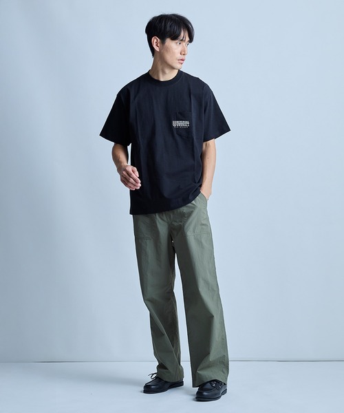 UNION STATION（ユニオンステーション）の「【UNIVERSAL OVERALL】別注 pocketTEE（Tシャツ/カットソー・メンズ・ブラック/ホワイト・M/L）」の8枚目の写真