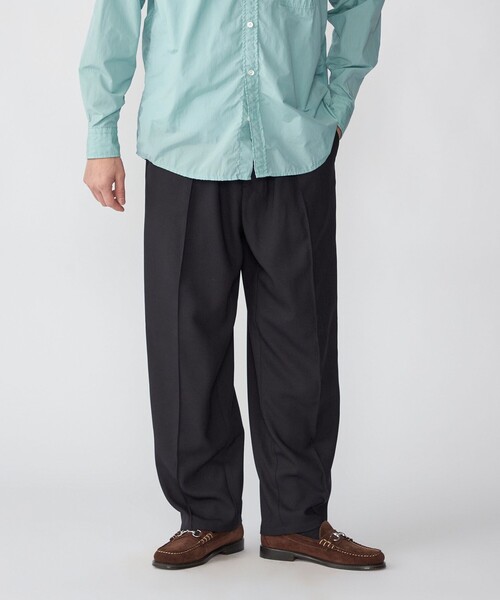 SHIPS（シップス）の「SHIPS: Comfy Line ワイド ピンタック イージーパンツ（その他パンツ・メンズ・チャコールグレー/ライトグレー/ブラウン/ネイビー・SMALL/MEDIUM/LARGE）」の7枚目の写真