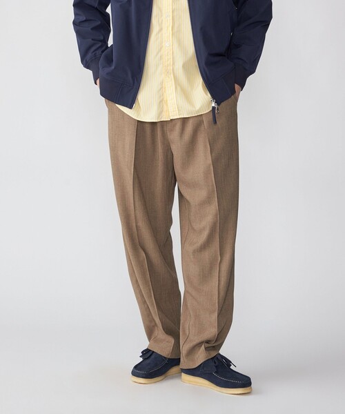 SHIPS（シップス）の「SHIPS: Comfy Line ワイド ピンタック イージーパンツ（その他パンツ・メンズ・チャコールグレー/ライトグレー/ブラウン/ネイビー・SMALL/MEDIUM/LARGE）」の10枚目の写真