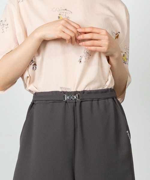 STUDIO PICONE(スタジオピッコーネ)の「ピコベルト七分丈ワイドパンツ(その他パンツ・レディース・グレー/ベージュ・M/LL/L)」の9枚目の写真