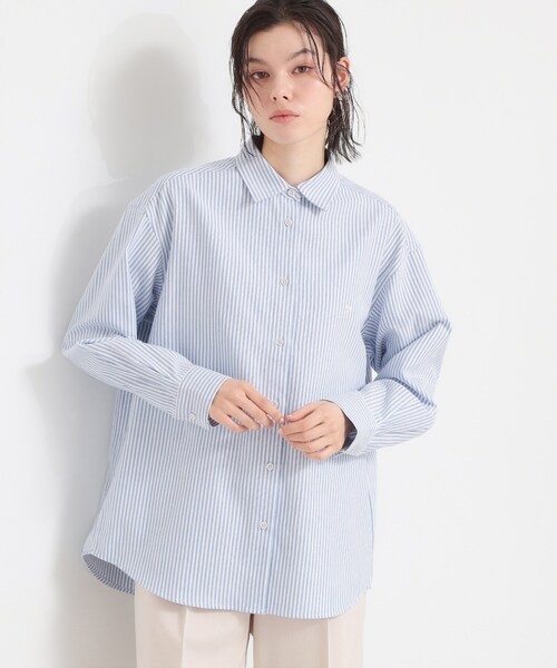 THE SHOP TK (ザ ショップ ティーケー )の「【POLO BCS 別注】ストライプOXシャツ(シャツ/ブラウス・レディース・ピンク系その他/イエロー系その他4/ブルー系2・99)」の2枚目の写真
